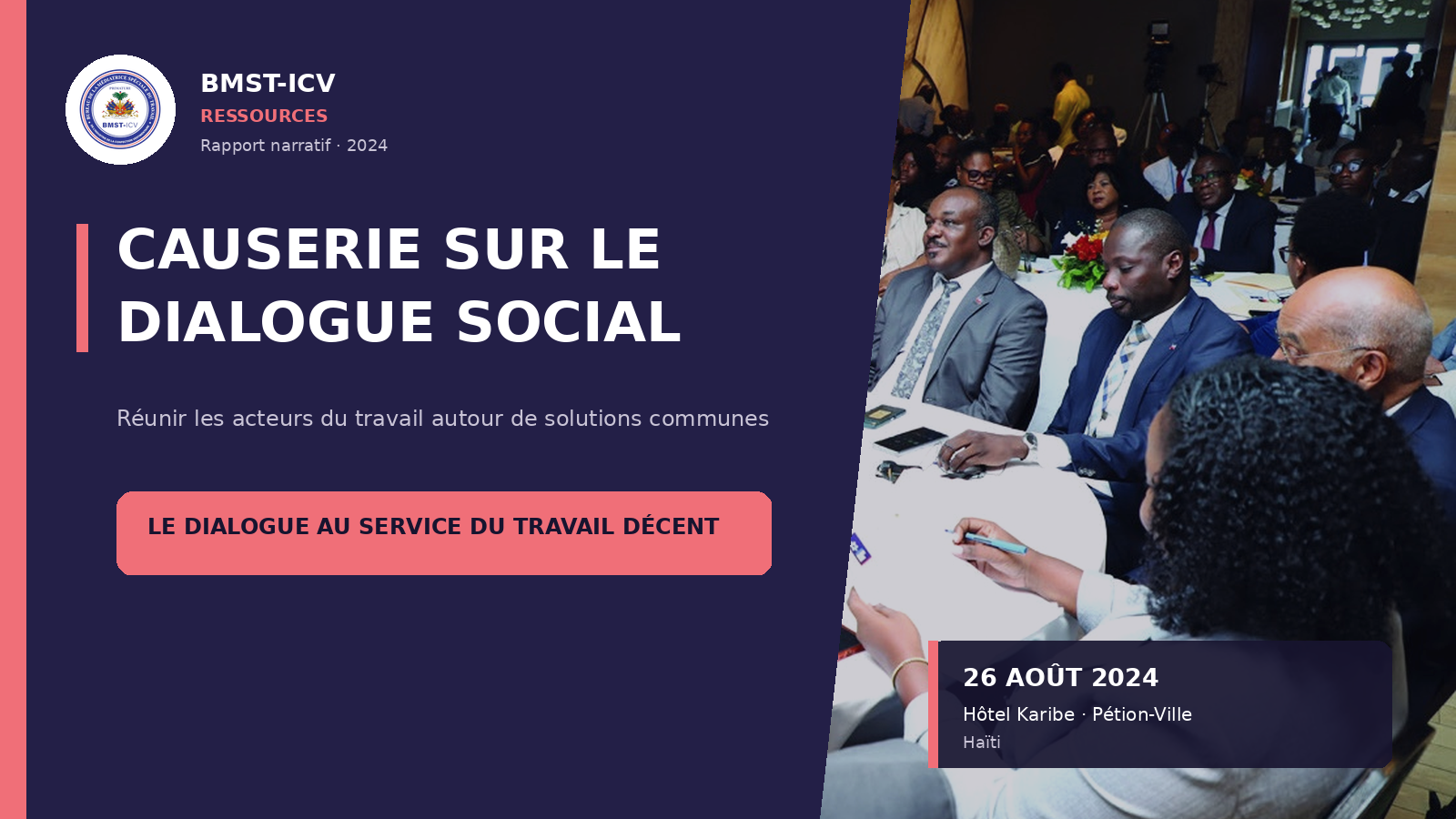 Couverture — Rapport sur le dialogue social, 2024